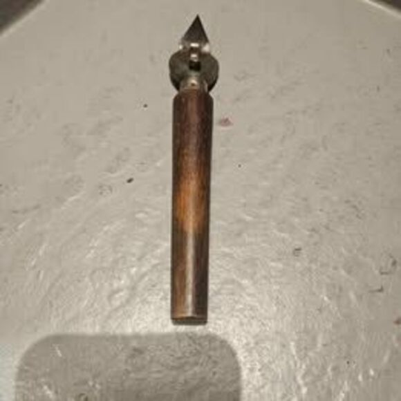 Vintage Wood Handled Metal Can Opener 7" Barware - Picture 1 of 5